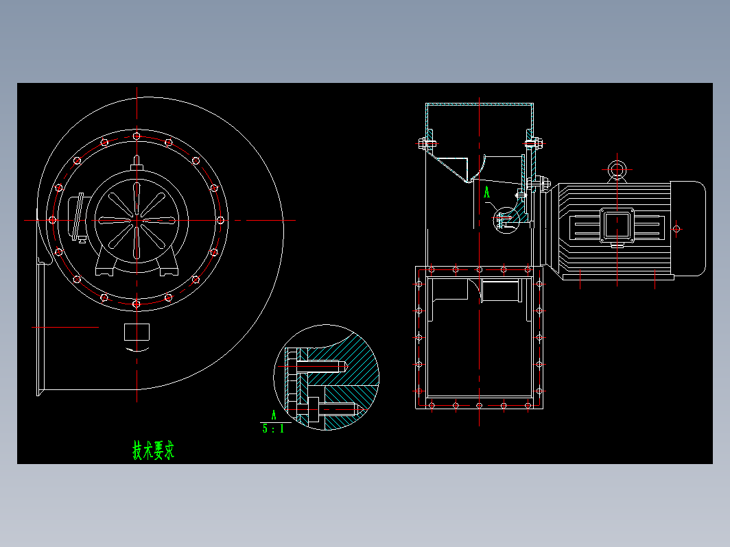 离心风机CAD