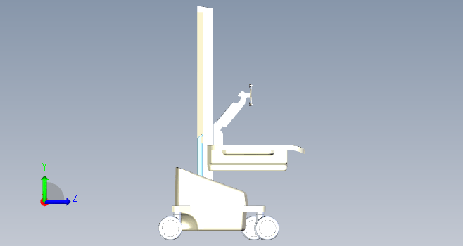 医疗显示器支架移动推车