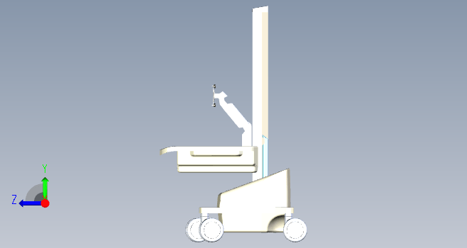 医疗显示器支架移动推车