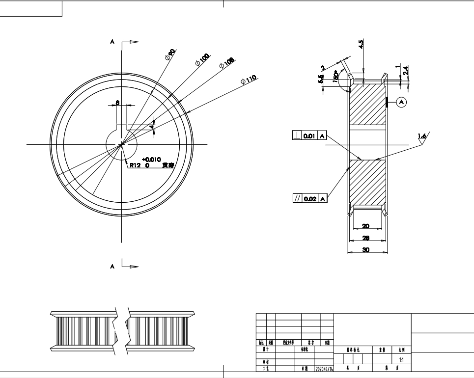 红枣去核机结构三维SW2018带参+CAD+说明书