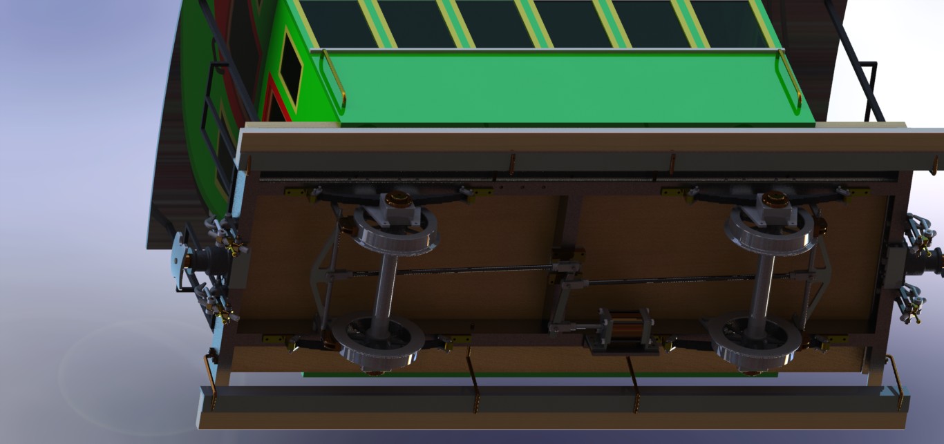 近代蒸汽客运车厢模型3D图纸 Solidworks设计 附工程图