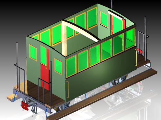 近代蒸汽客运车厢模型3D图纸 Solidworks设计 附工程图缩略图