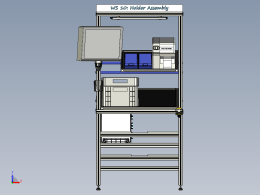 物料架货架结构 Work Station Layout缩略图
