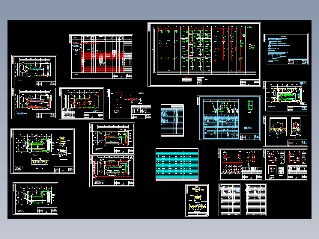 10KV高低压配电室设计图CAD图纸