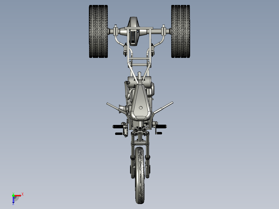 运动型三轮摩托车架