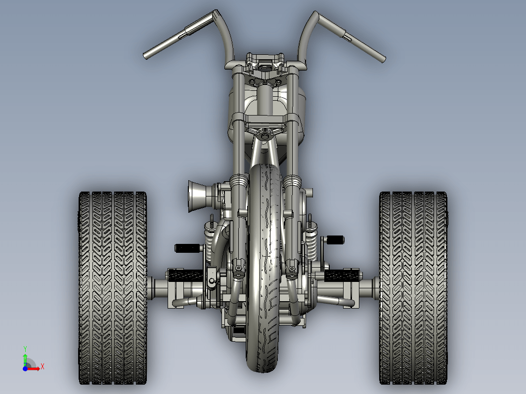运动型三轮摩托车架