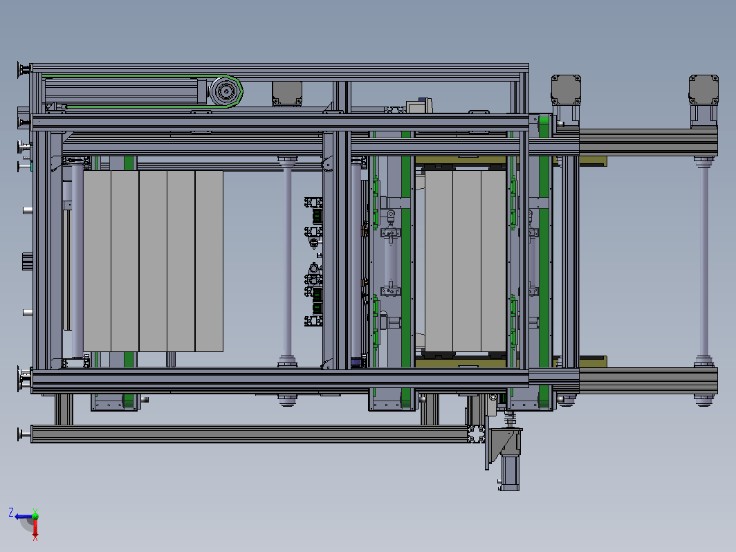 液晶面板上料机构运输流水线