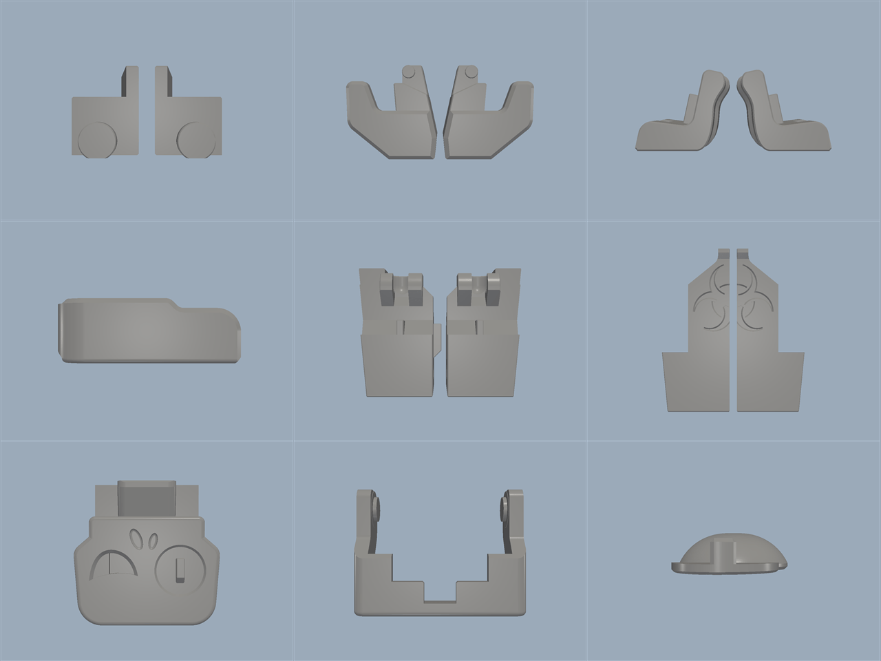 Transformable Zombieman折叠变身僵尸模型