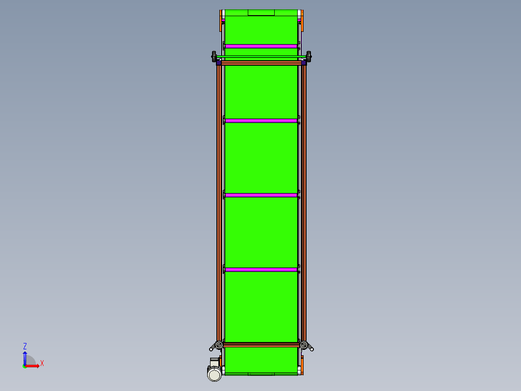 40x80型材框架倾斜皮带输送机