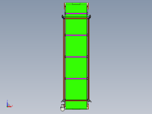 40x80型材框架倾斜皮带输送机缩略图