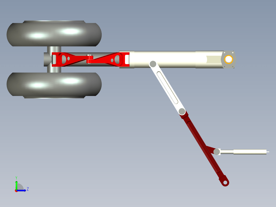 飞机起落架  landing-gear-assembly-3 CREO