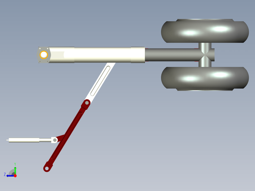 飞机起落架  landing-gear-assembly-3 CREO