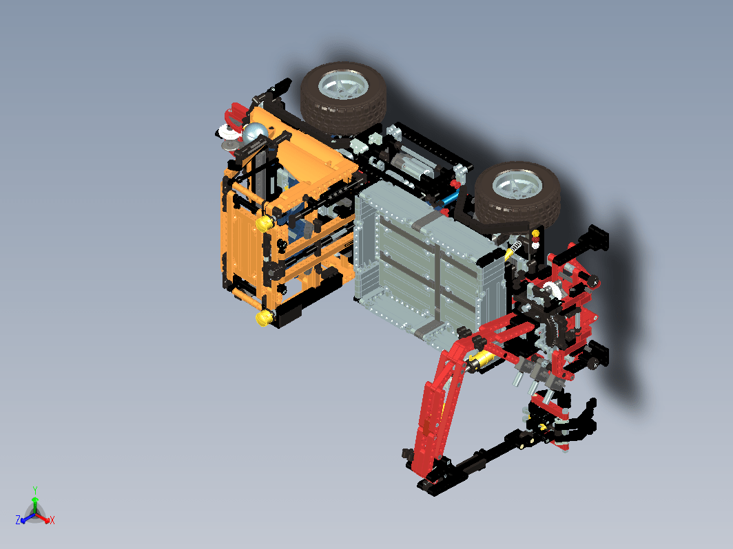 吊机卡车拼装玩具模型