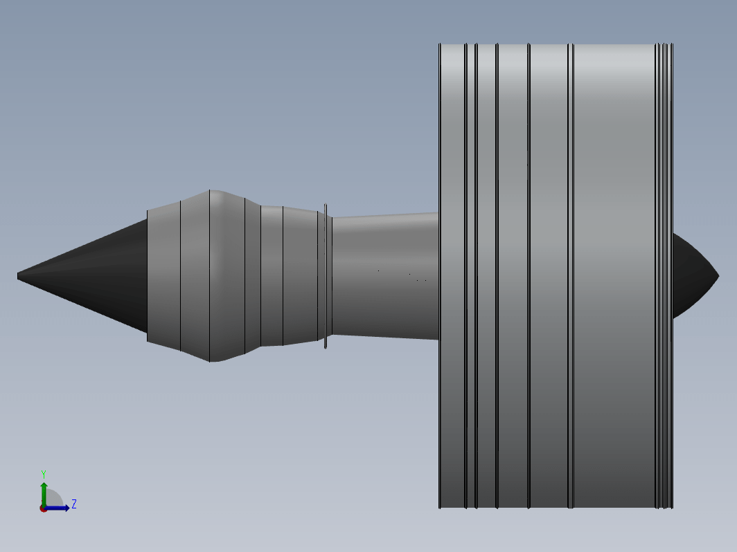 简易涡扇发动机结构3D图纸+Solidworks设计