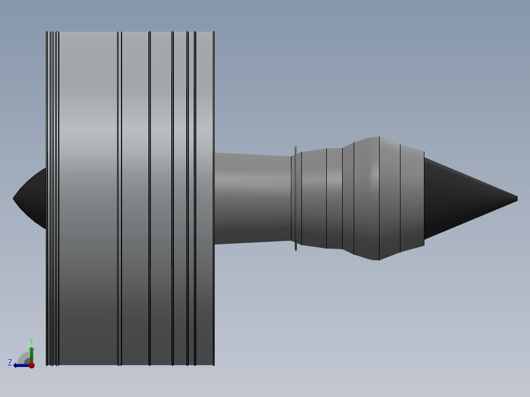 简易涡扇发动机结构3D图纸+Solidworks设计