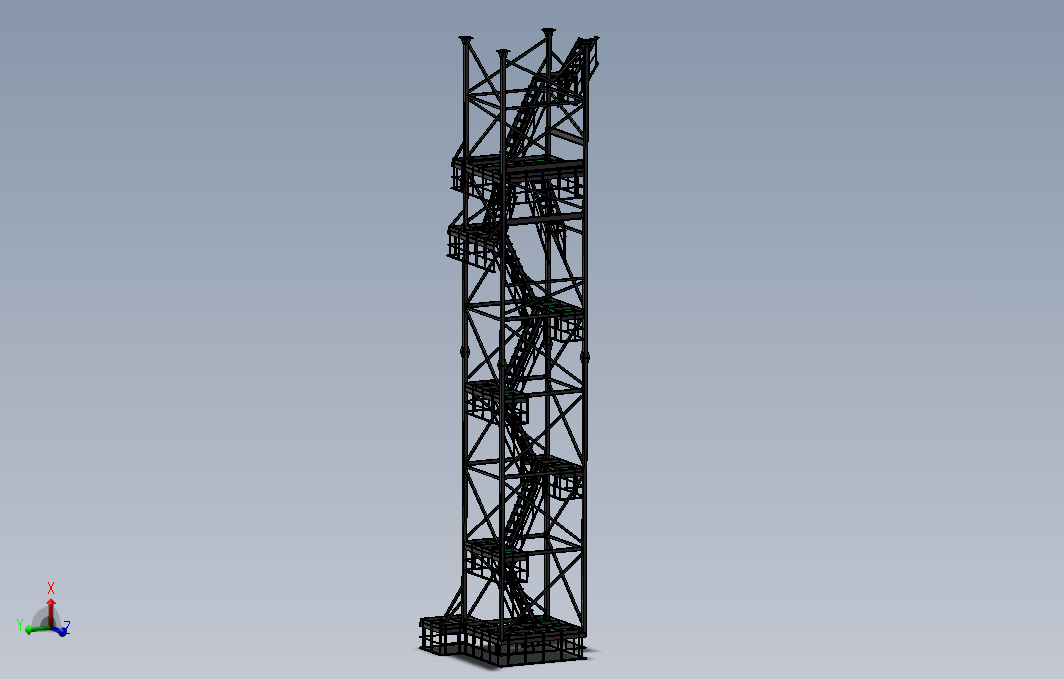 多层钢平台(钢塔)