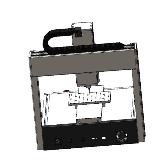 桌面式三轴自动点胶机SolidWorks设计三维SW2011带参缩略图