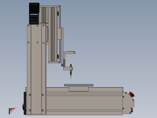 桌面式三轴自动点胶机SolidWorks设计三维SW2011带参缩略图