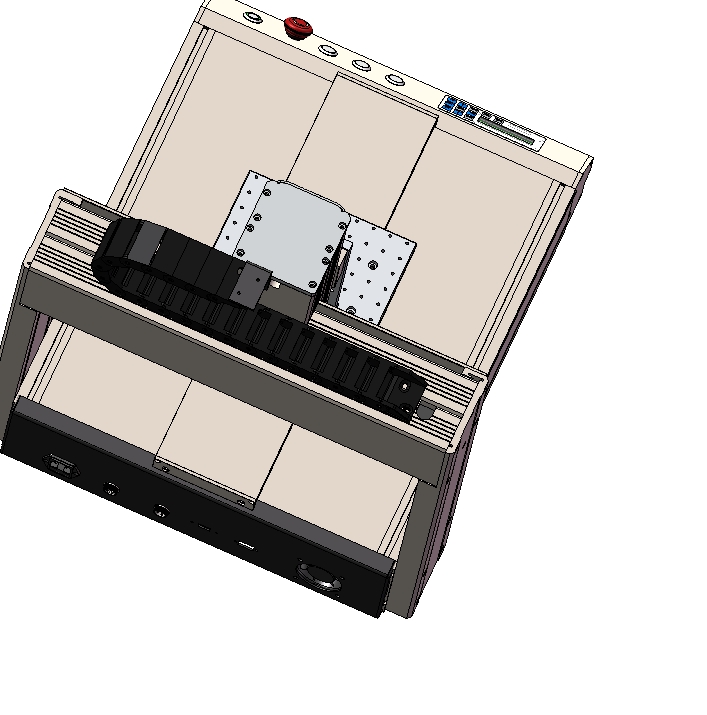 桌面式三轴自动点胶机SolidWorks设计三维SW2011带参