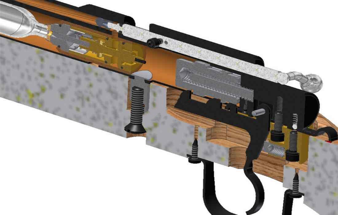 【2262】美国本杰明G392 CO2步枪UG设计