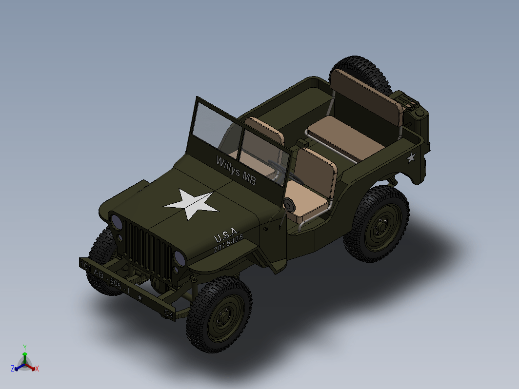 吉普轻型侦察车 Jeep Willys MB 1942