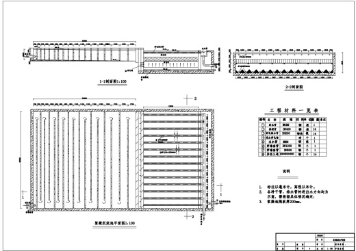 15万吨给水厂给水工程设计CAD+说明书缩略图