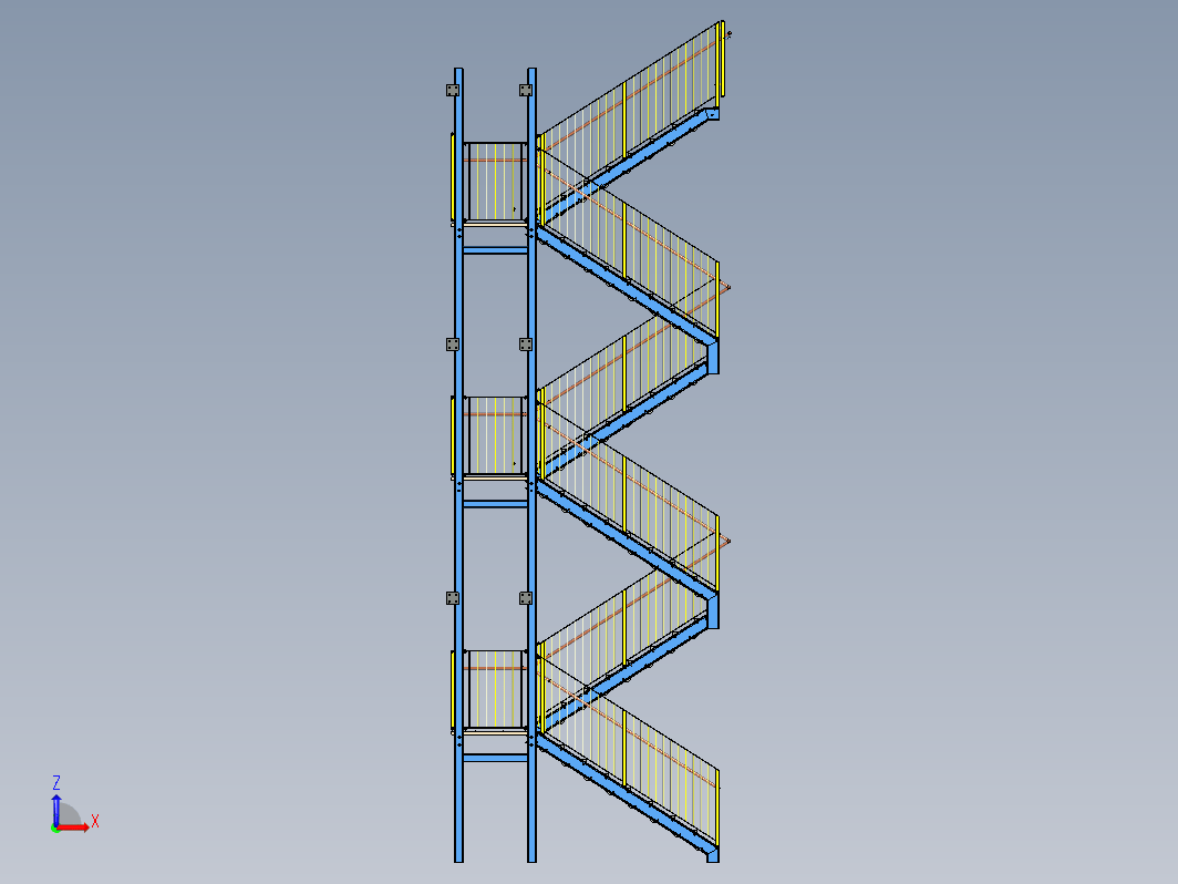 钢结构应急楼梯结构