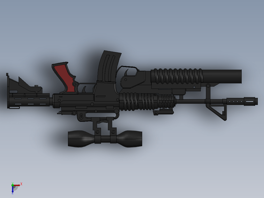 45汤姆逊M1A1冲锋枪SW设计