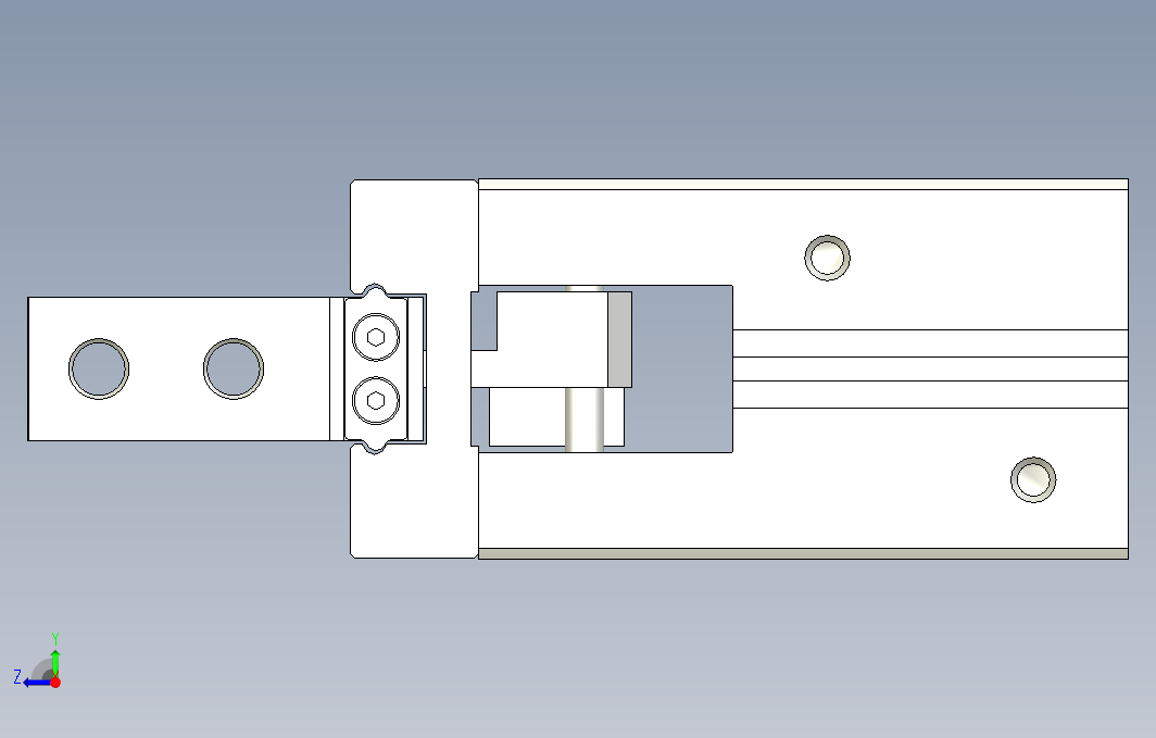 滑轨型平行机械夹