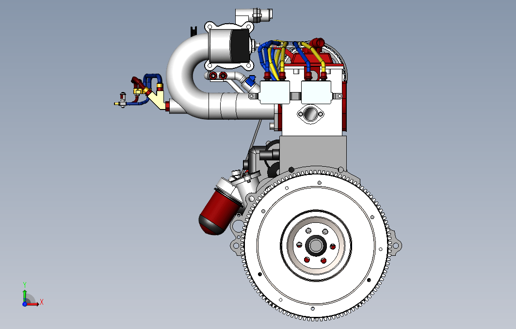 【311】四缸发动机SW设计