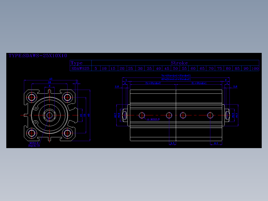 SDA气缸 83-SDAW-25-SN