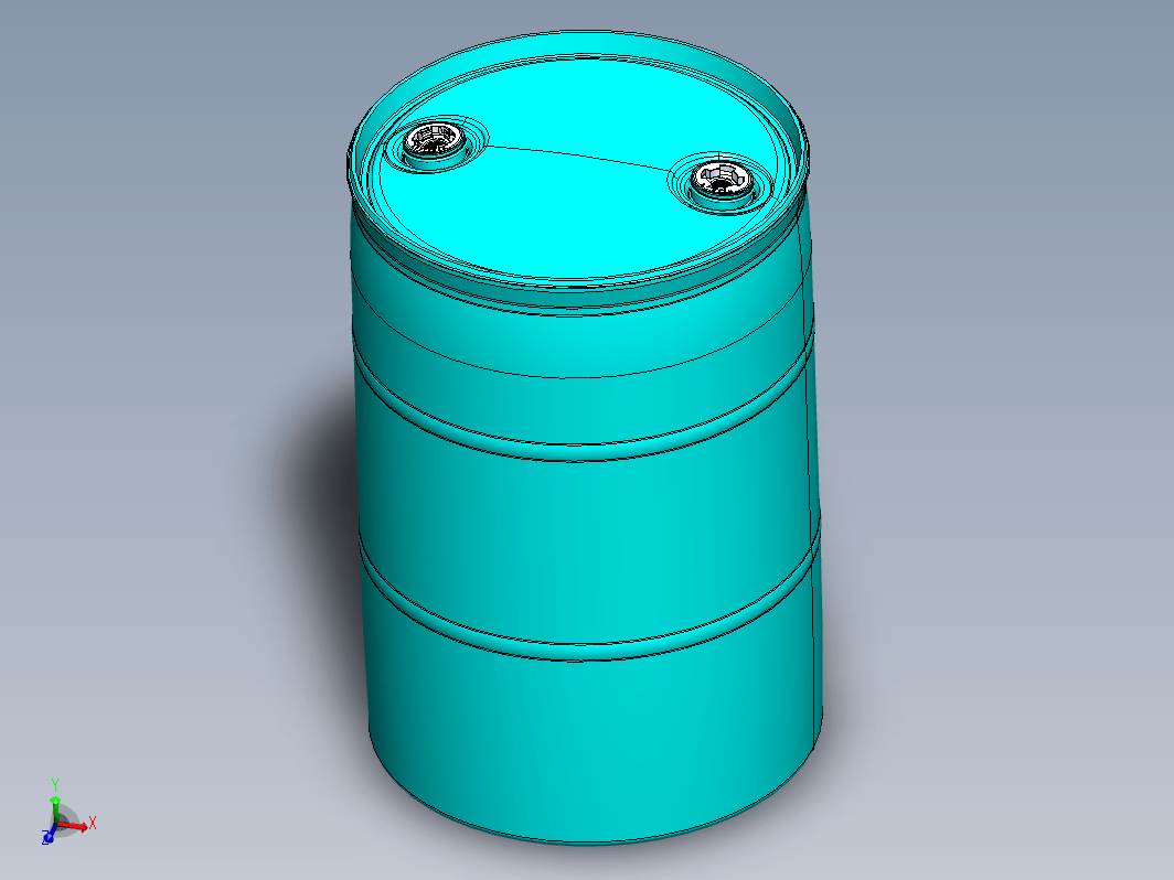 55 USG闭顶塑料桶