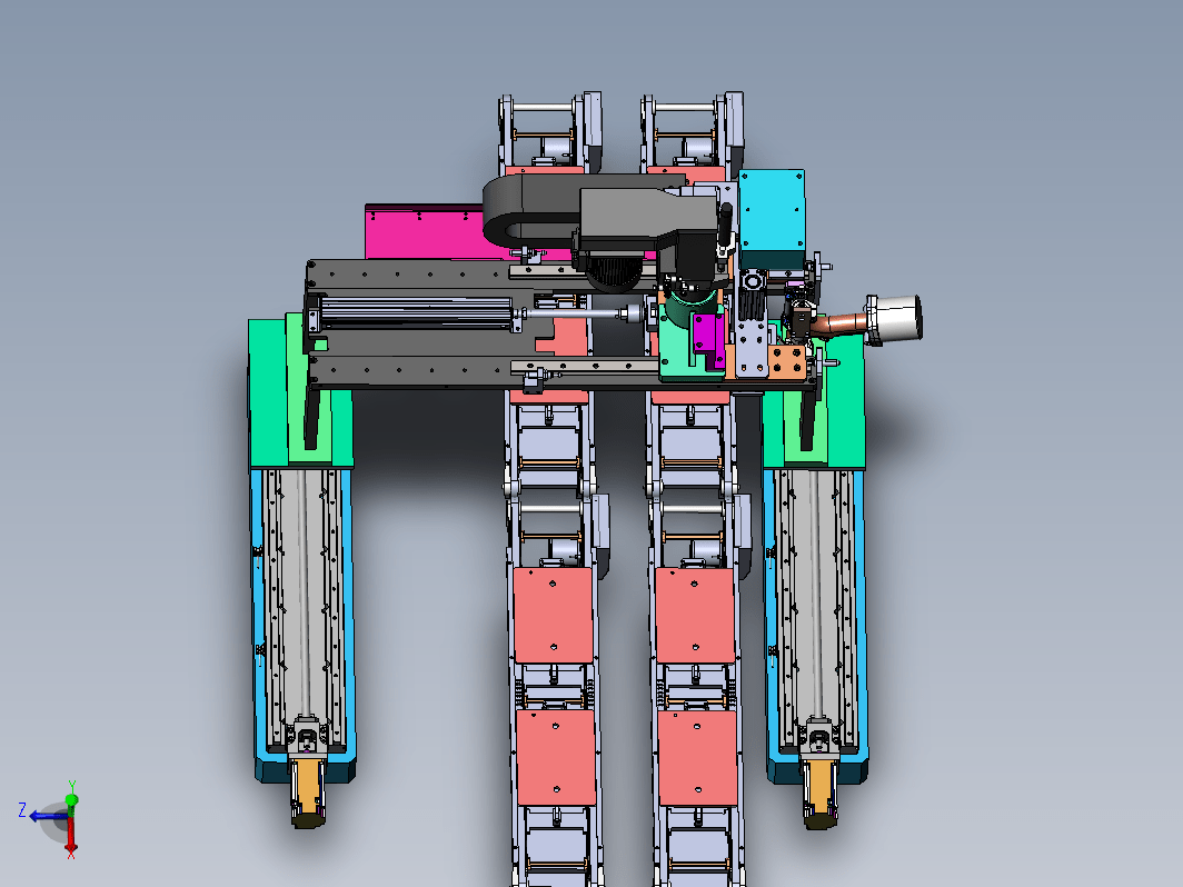 自动化三轴钻孔拉钉作业机构