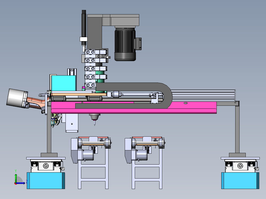 自动化三轴钻孔拉钉作业机构