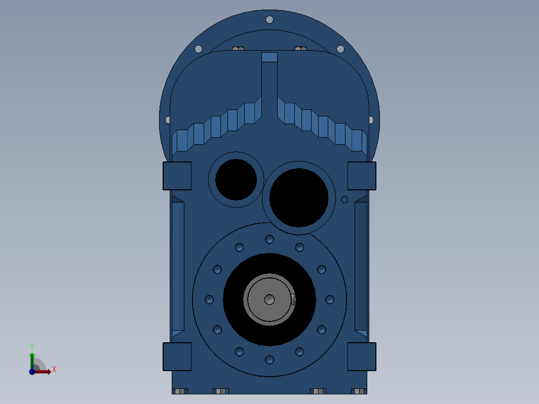 F-AM轴输入型平行轴-斜齿轮减速电机[F127-Y250-10.19-M1]