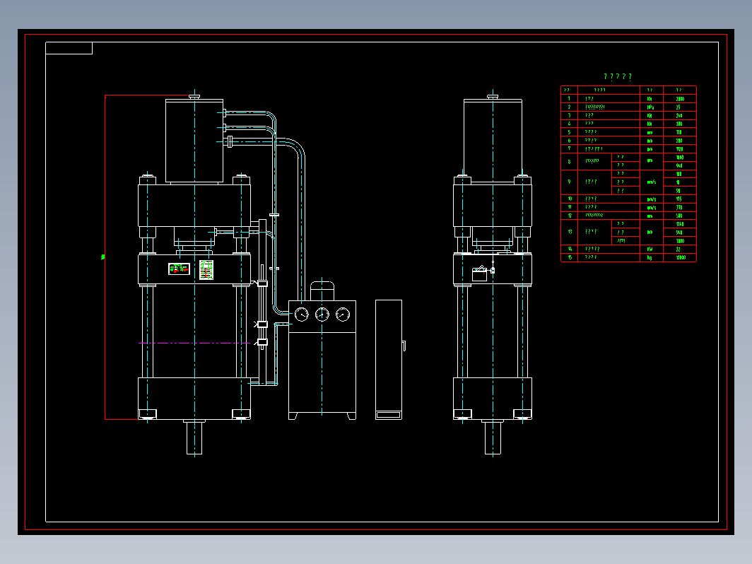 200吨四柱液压机 YX32-200.00