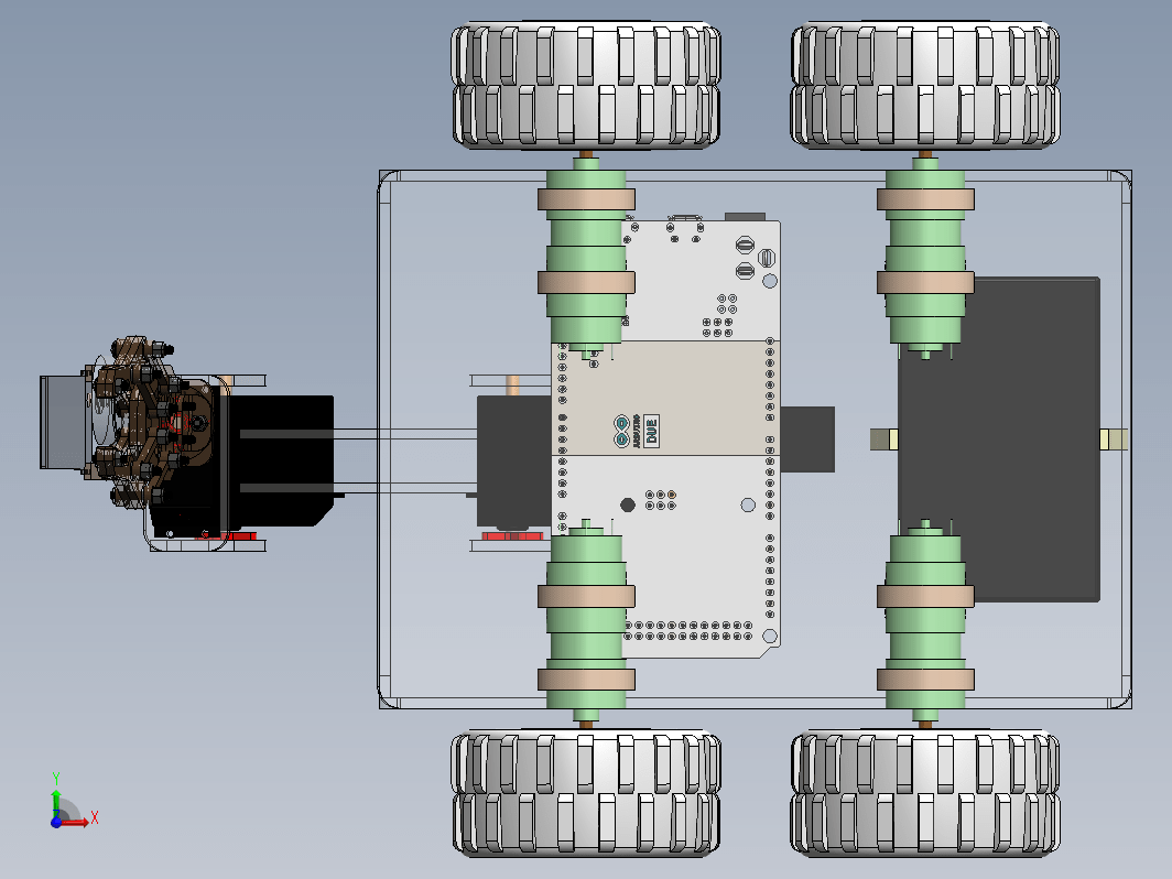 夹爪机械臂机器人3D数模图