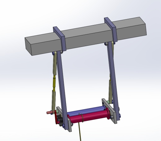 机械式高空逃生器设计三维SW2016带参+CAD+说明书缩略图