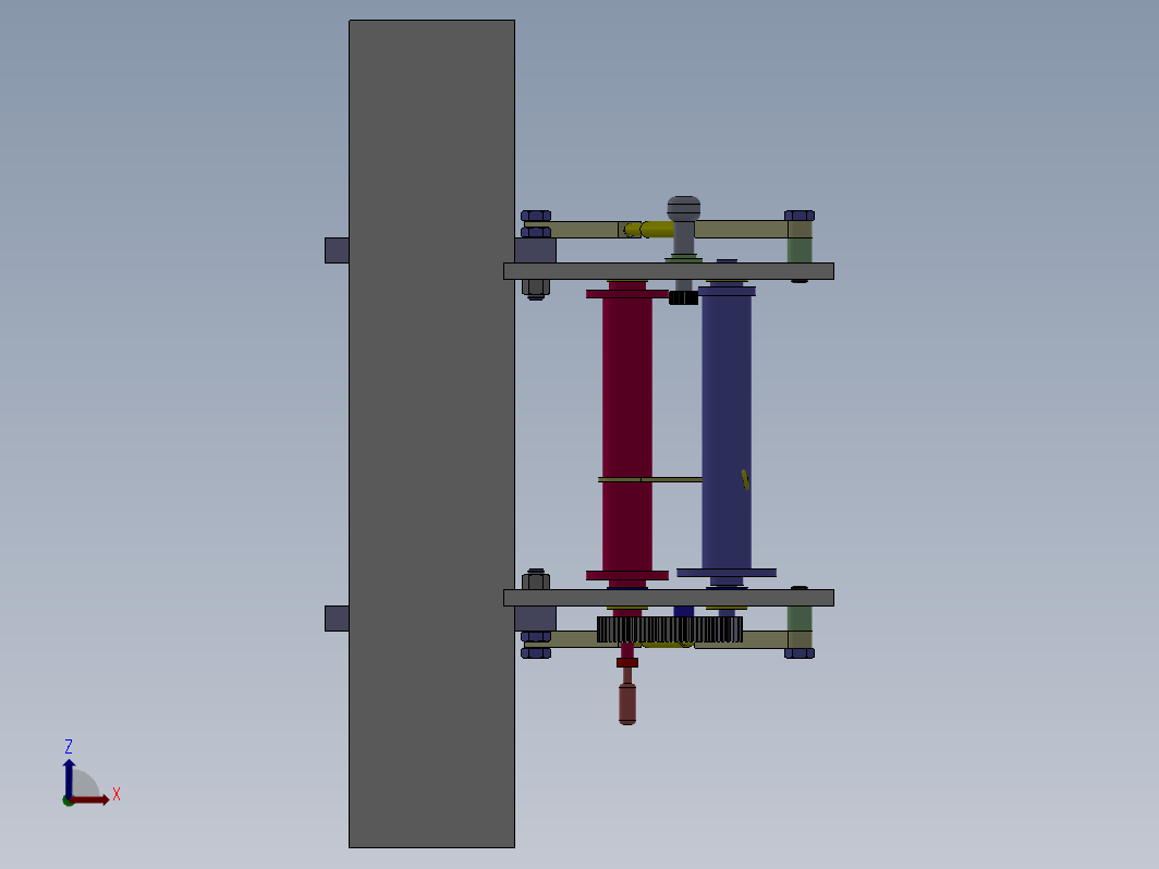 机械式高空逃生器设计三维SW2016带参+CAD+说明书