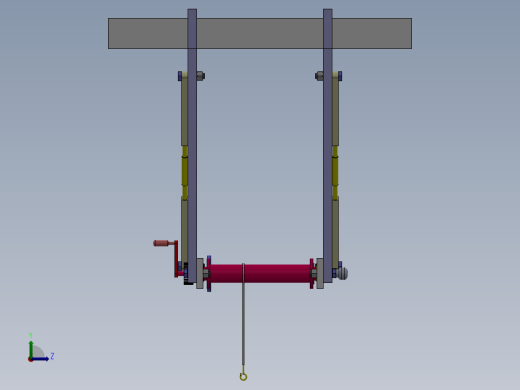 机械式高空逃生器设计三维SW2016带参+CAD+说明书缩略图