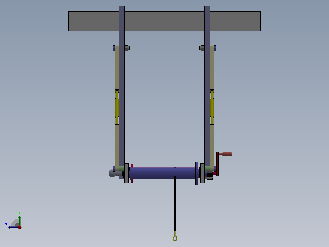 机械式高空逃生器设计三维SW2016带参+CAD+说明书