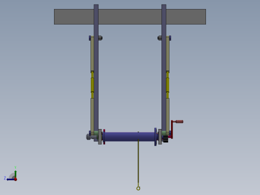 机械式高空逃生器设计三维SW2016带参+CAD+说明书缩略图