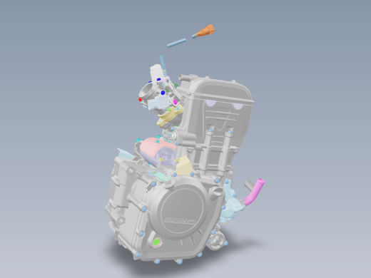 KTM 250摩托车发动机