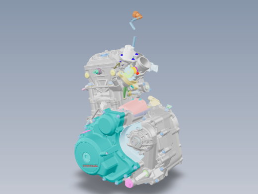 KTM 250摩托车发动机缩略图