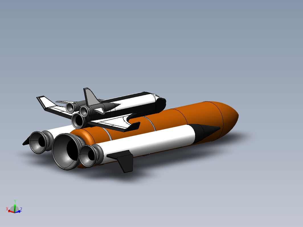 简易Space Shuttle航天飞机模型