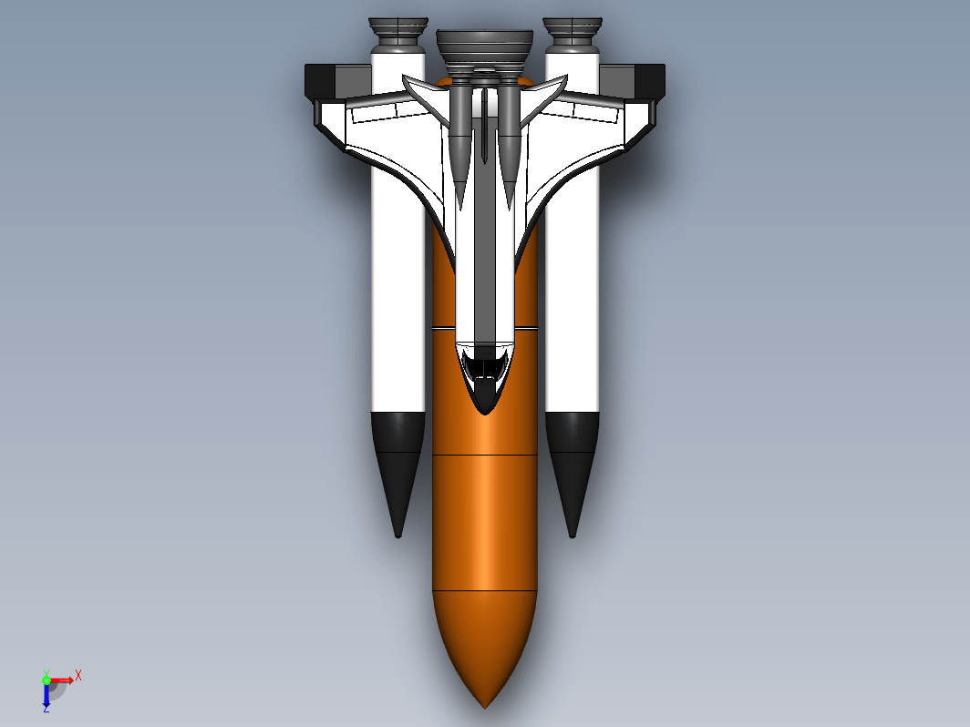 简易Space Shuttle航天飞机模型