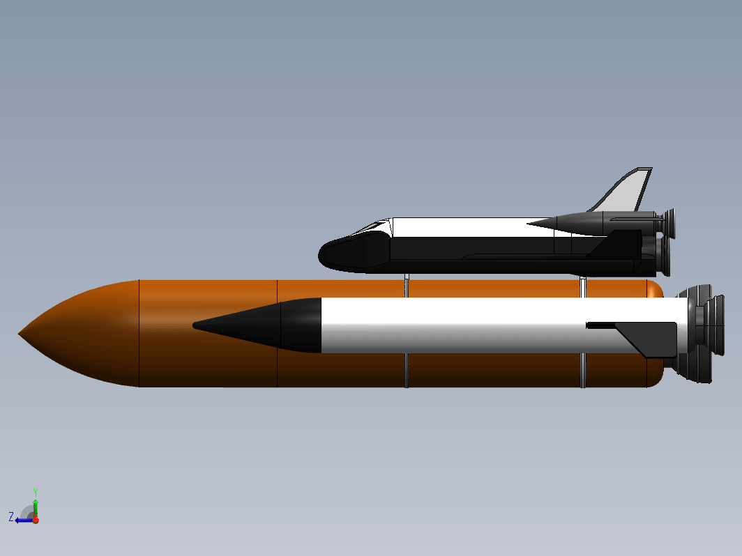 简易Space Shuttle航天飞机模型