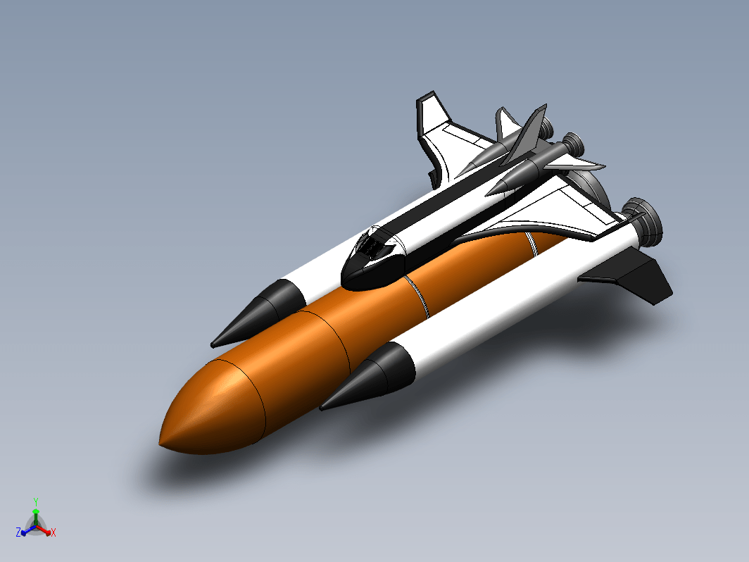 简易Space Shuttle航天飞机模型