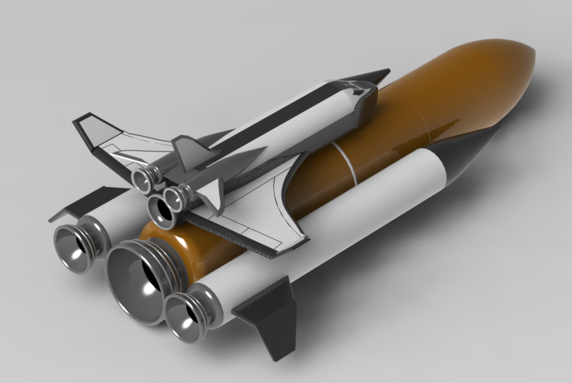 简易Space Shuttle航天飞机模型
