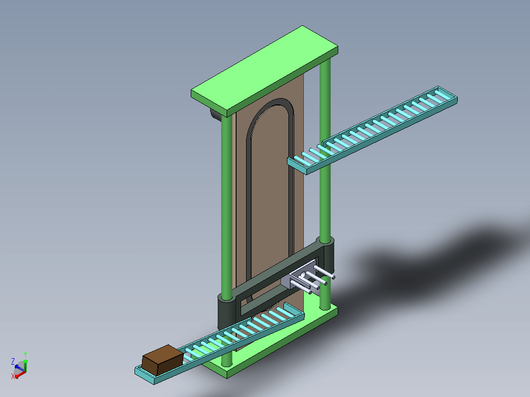 垂直提升输送机简易结构